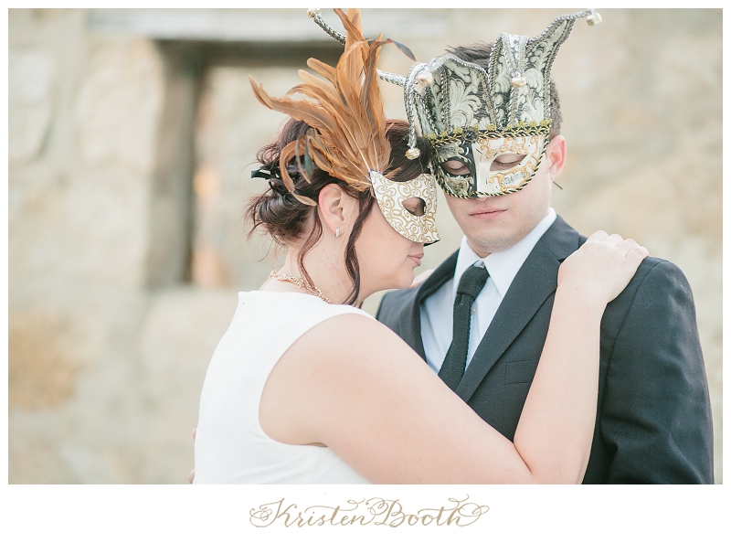 Magical Masquerade Themed Engagement Pictures