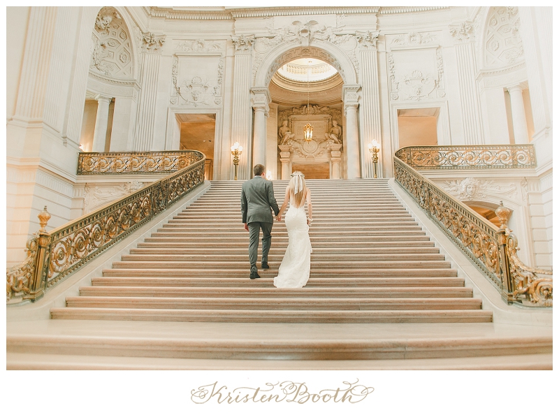 Intimate San Francisco City Hall Wedding Photo