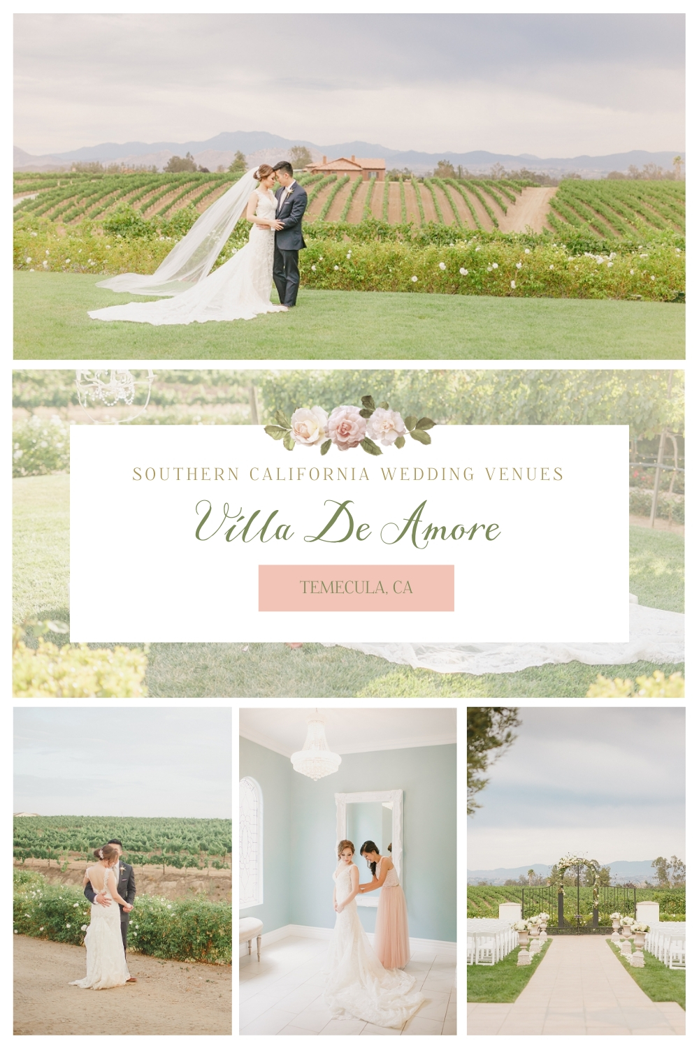 Wedding photos at Villa De Amore in Temecula California