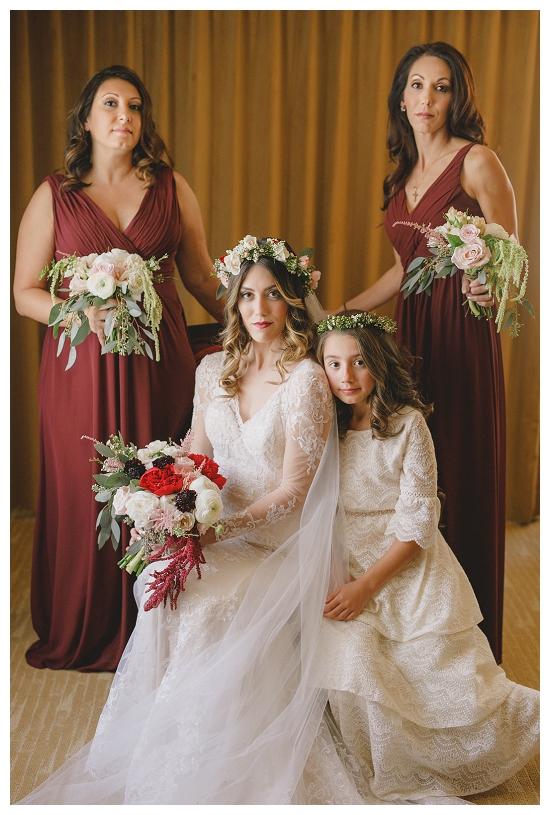 Royal wedding inspired bridal party portrait