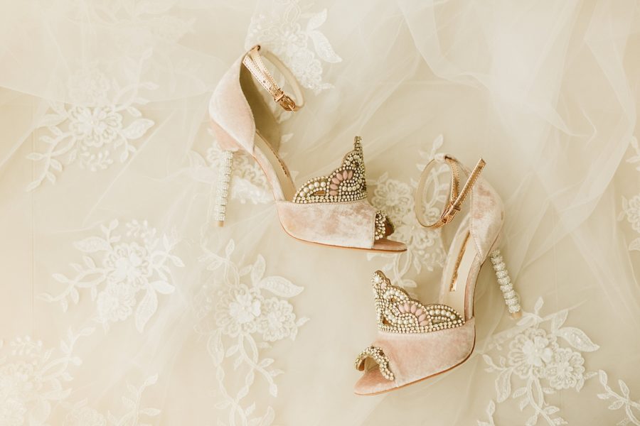Pink Sophia Webster royalty heels with tiaras