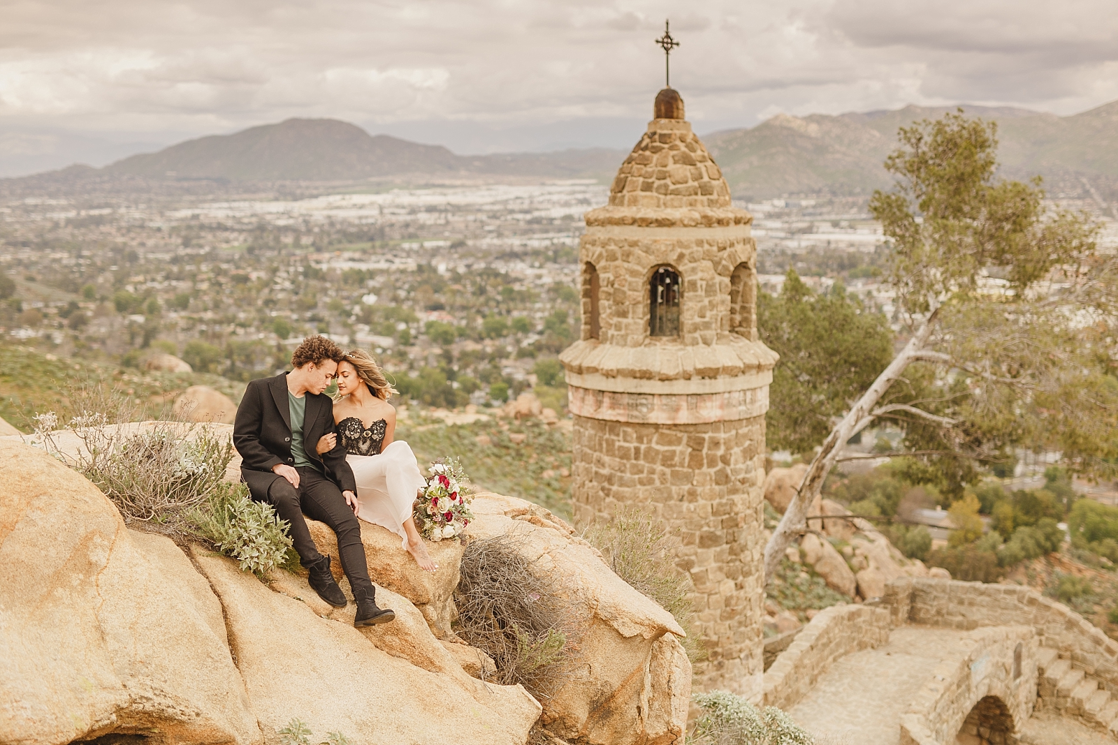 Engagement photos at Mount Rubidoux