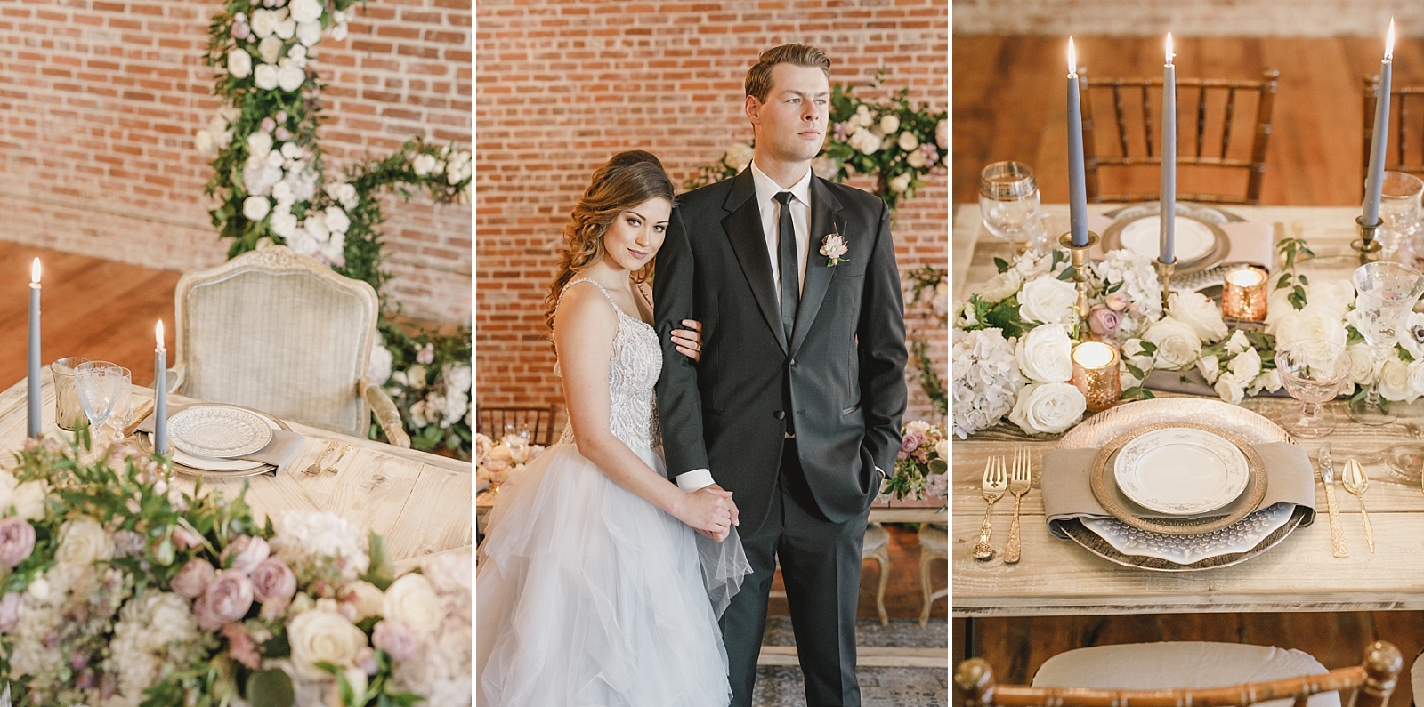 Romantic and vintage ceremony details at Franciscan Gardens