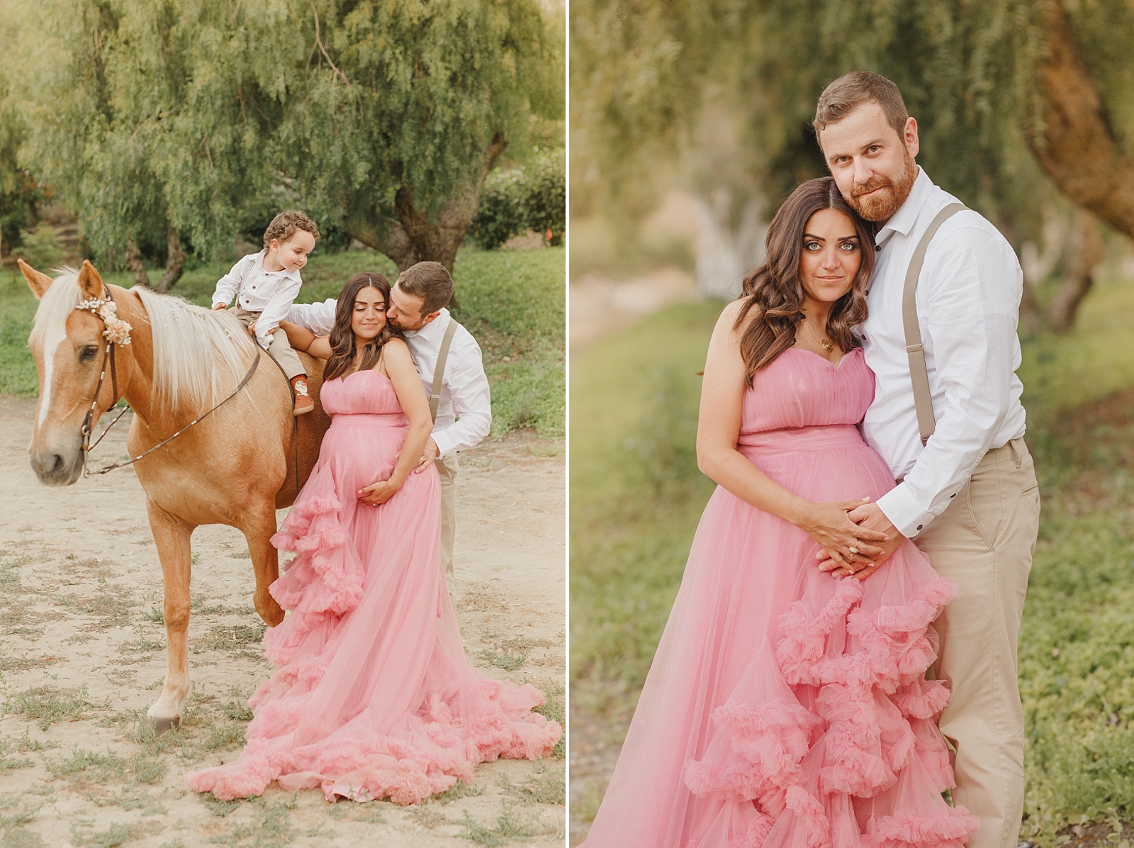 couture gown maternity photos