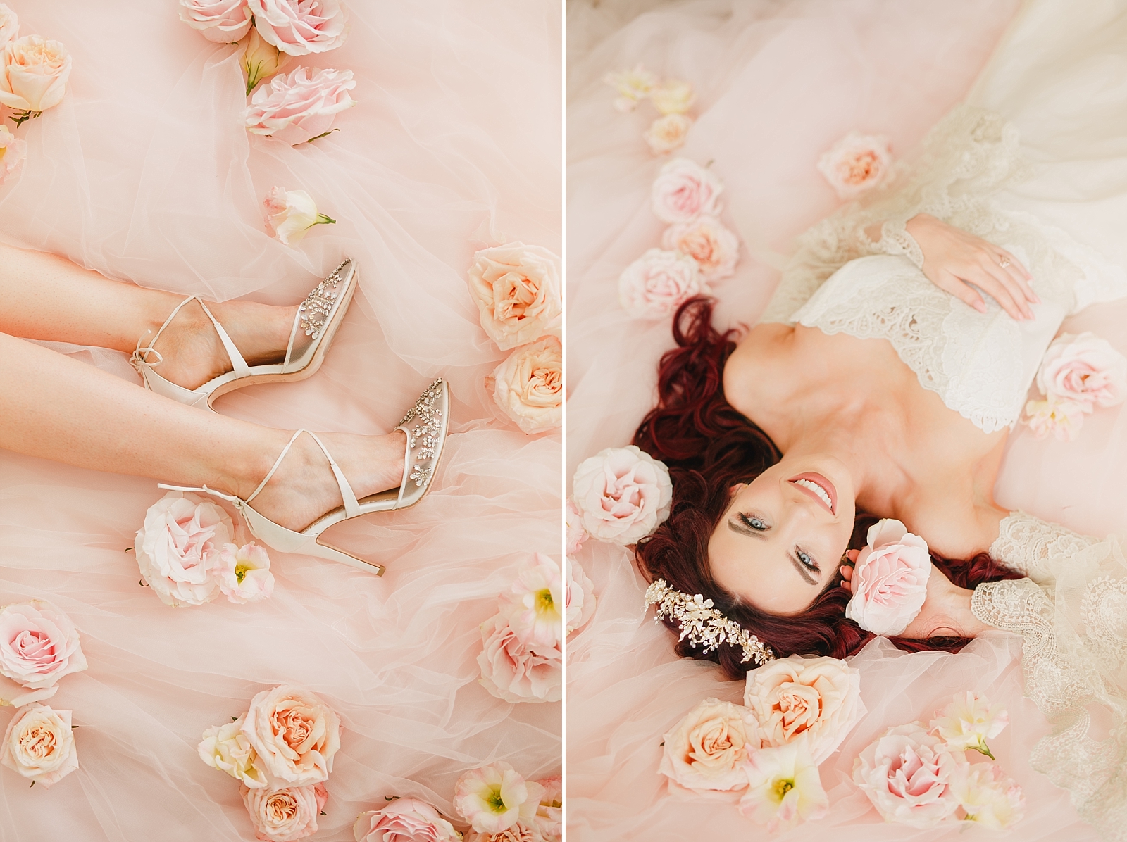blush pink florals with bella belle shoes
