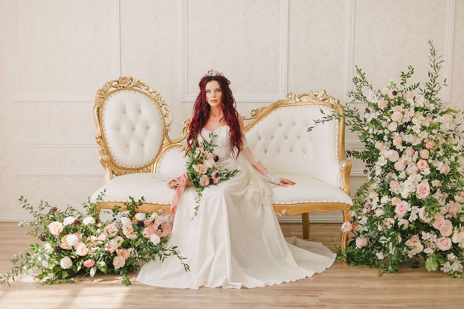 LA fairytale bridal session