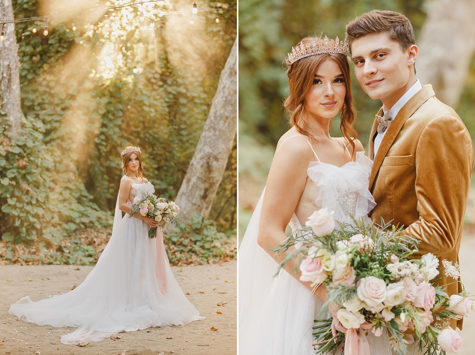 Fairytale themed wedding in Southern California forest